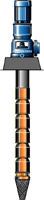 line shaft bore hole submersible pump