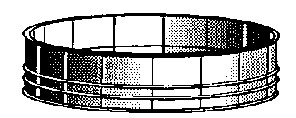 circular bolted squatter tank